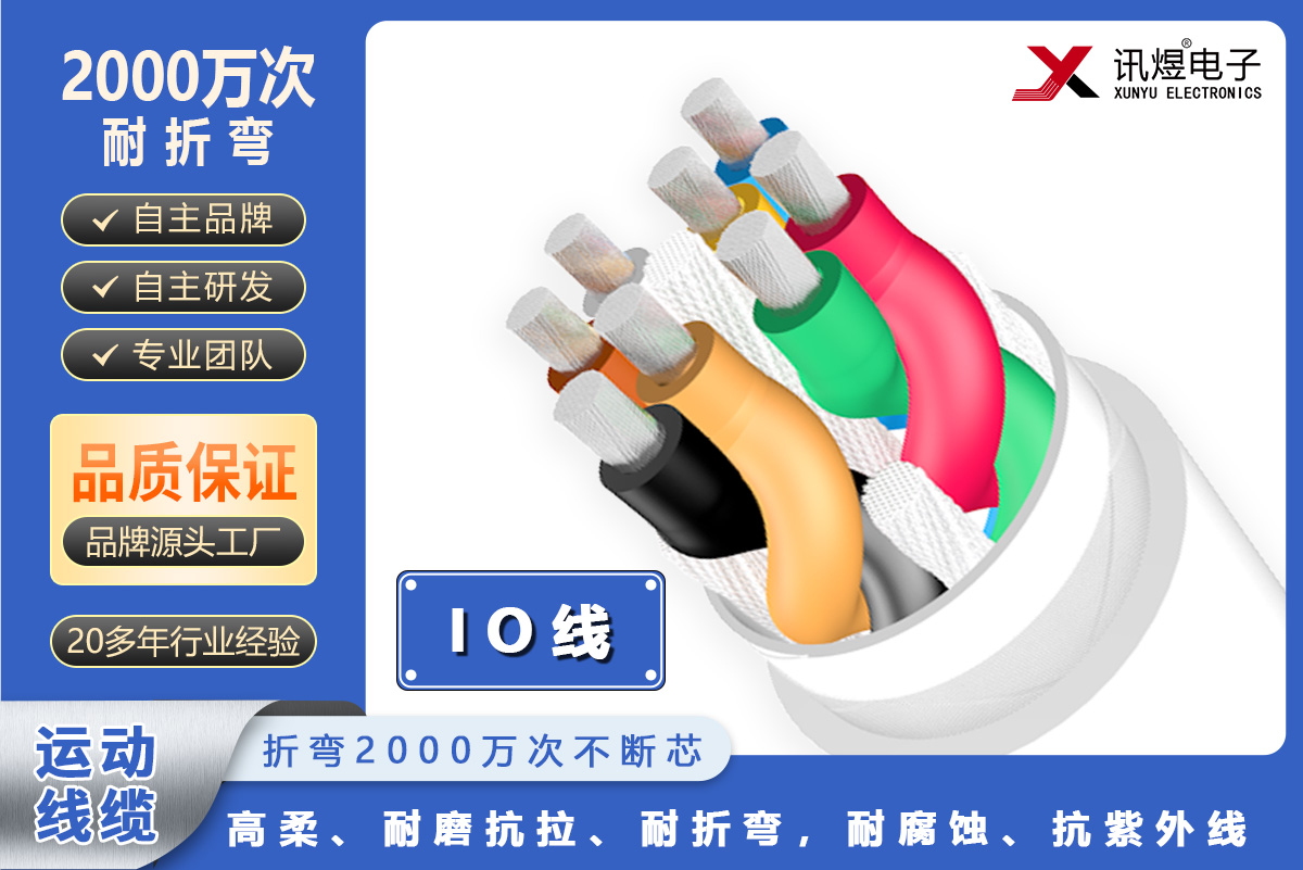 菠萝菠萝蜜在线视频（yù）高柔運動線（xiàn）纜-IO線（2000萬次）